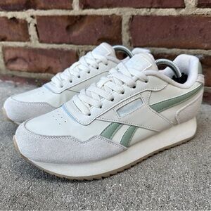 Reebok Classic Harman Running Shoes Womens 7.5 Bright White Quite Gray Lifestyle